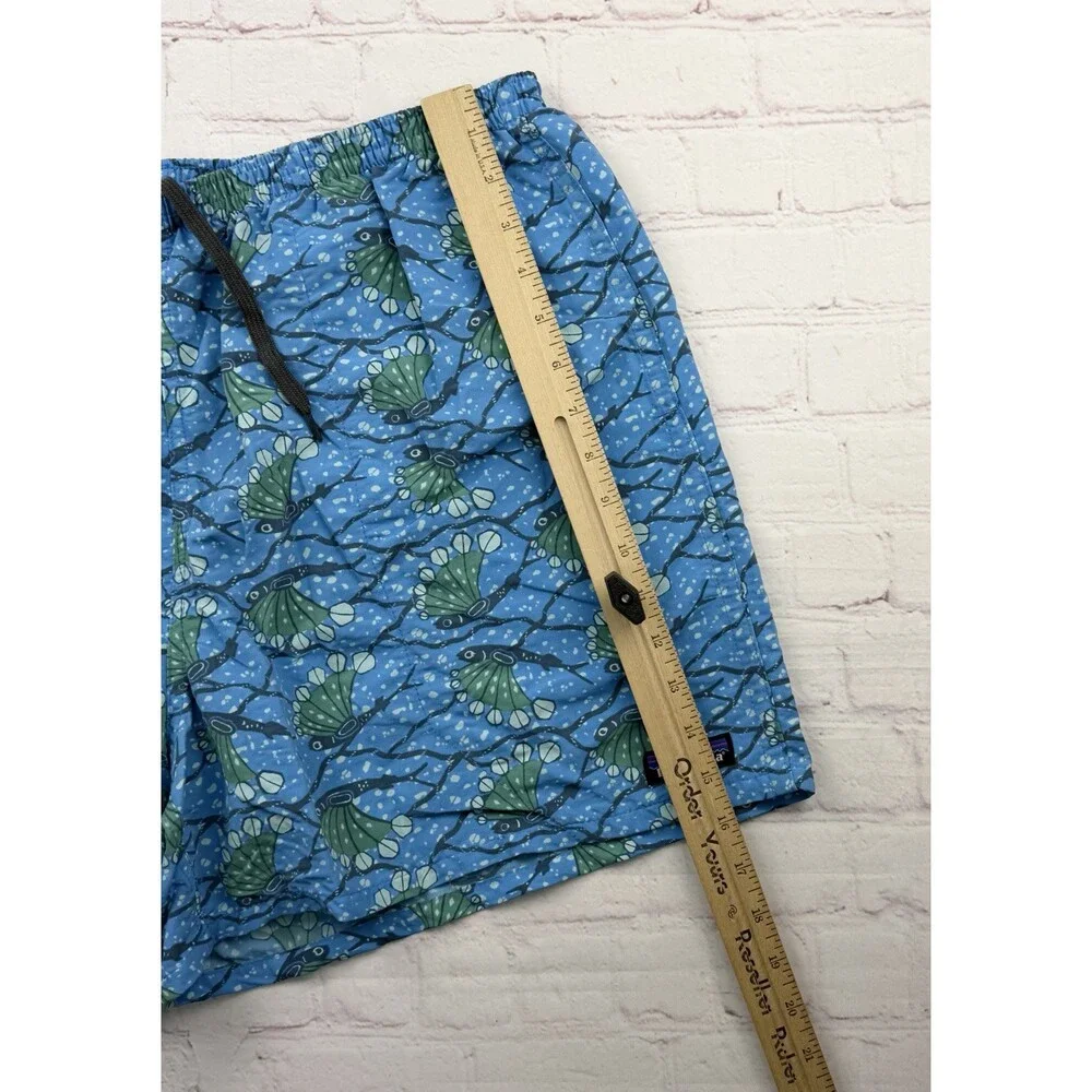 Patagonia Swim Trunks Shorts Men’s Blue Fish Y2K Print Mesh Lined XL
